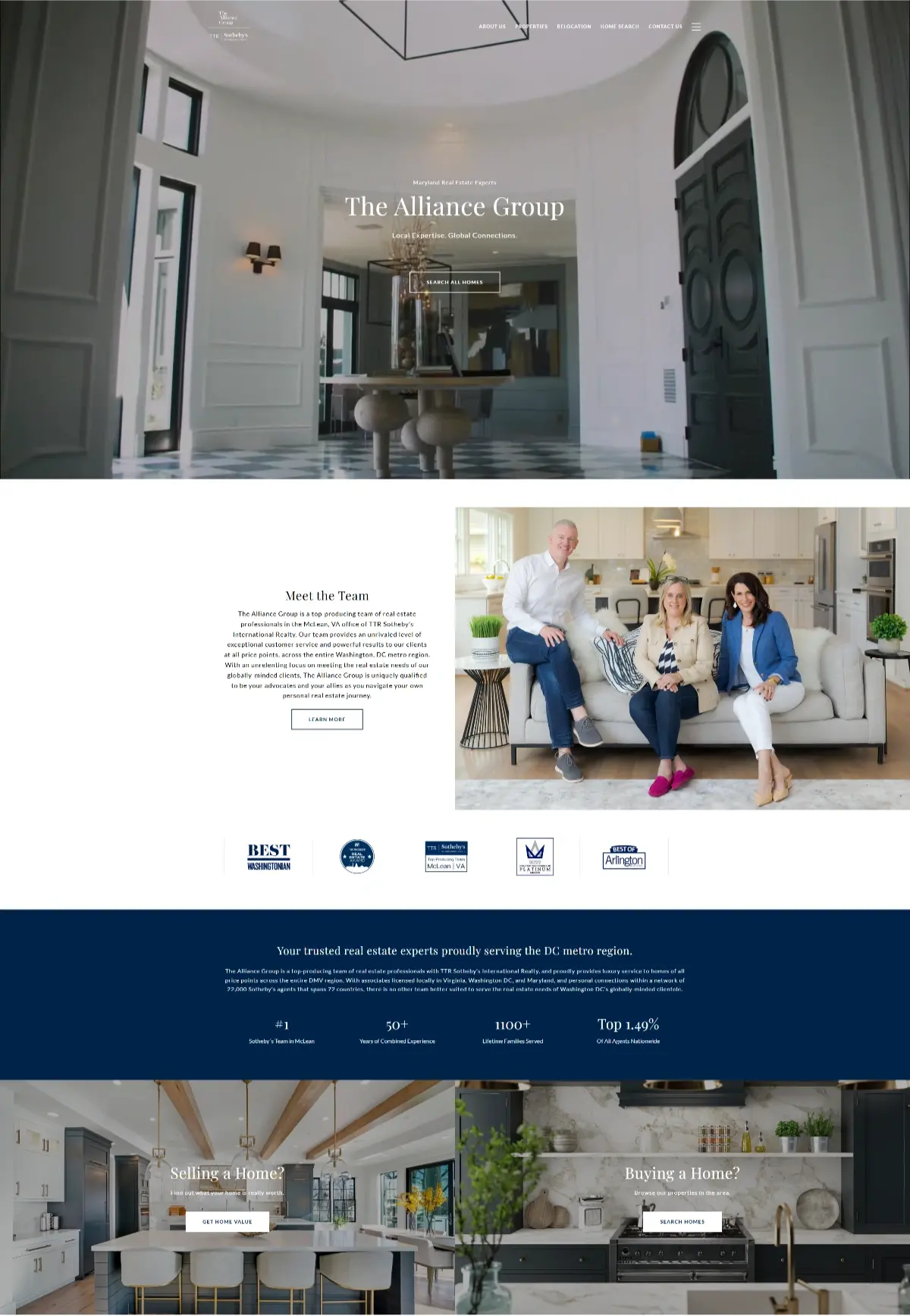 Homepage design