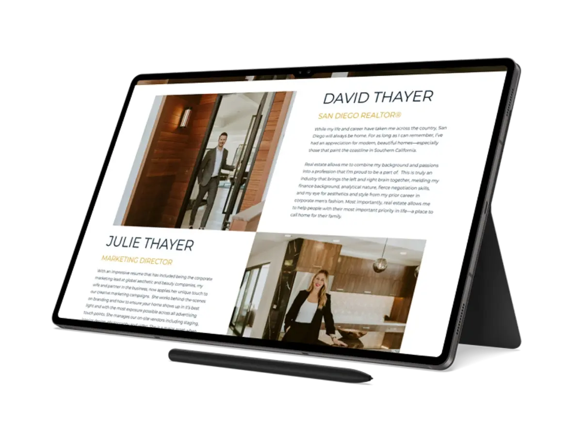 Tablet view